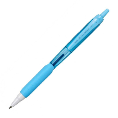 Роллер автоматический Uni-Ball 0.7мм Jetstream-101 Fancy Colour с резиновой манжетой синий голубой корпус
