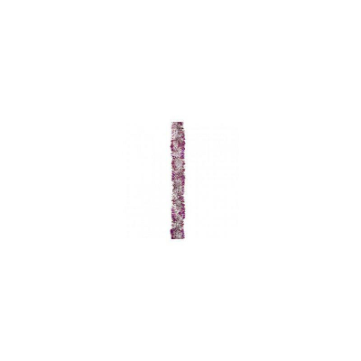Мишура 2.0м d-70мм розовая с серебром