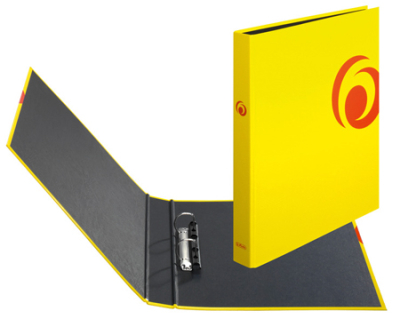 Папка A4+  2 кольца 25мм (D) на 200л Herlitz maX.file Fresh Colour  желтая