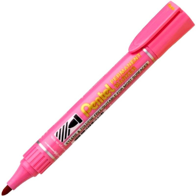 Маркер перманентный Pentel круглый  2.0мм 'Extra Large Point' розовый