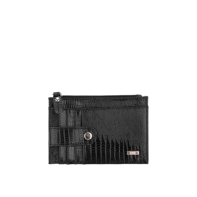 Футляр для кредитных карт Esse Никки Dark кожа варан черный