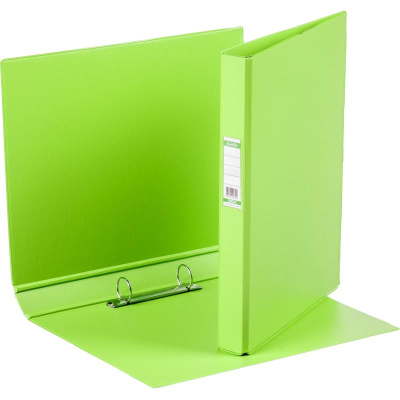 Папка A4&nbsp;&nbsp;2 кольца 25мм (O) на 180л Bantex PVC лайм