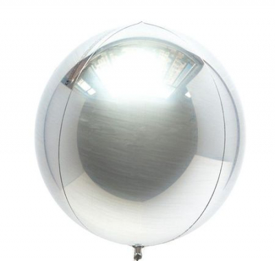 Шар воздушный фольгированный Сфера серебрянный Anagram 41см