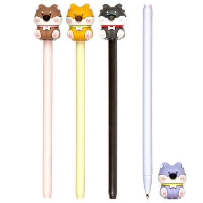 Ручка шариковая deVENTE 0.7мм 'Doggy' синяя 4 дизайна ассорти