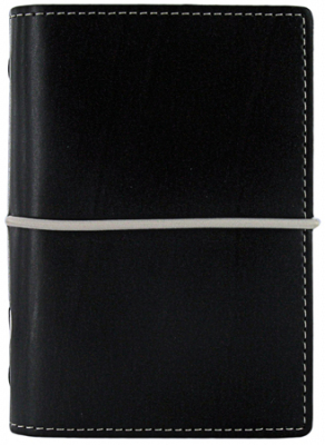 Бизнес-органайзер Filofax Mini Domino искусственная кожа на резинке черный