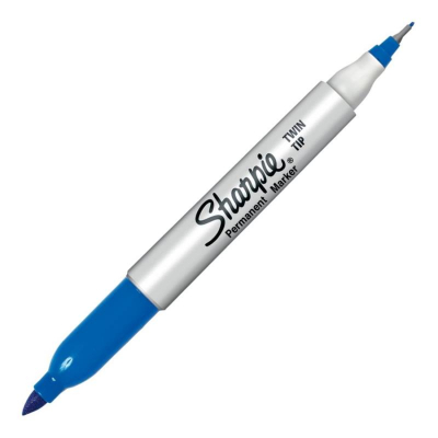 Маркер перманентный двусторонний Sharpie® Twin Tip 0.35/2.0мм синий