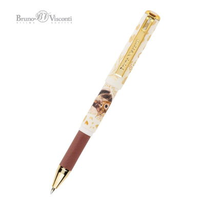 Ручка шариковая BrunoVisconti® 0.5мм 'MimiWrite' 'Love me' Котики приносят счастье синяя в футляре
