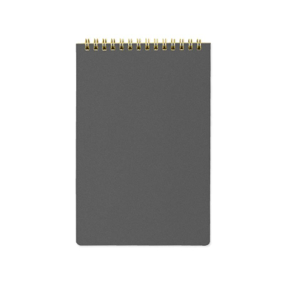 Блокнот A5  60л линейка на гребне BrunoVisconti® тонированный блок картонная обложка 'Pragmatic' серый