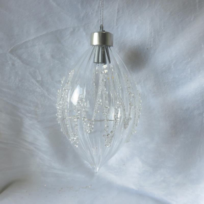 Капля 15х8см прозрачная стекло