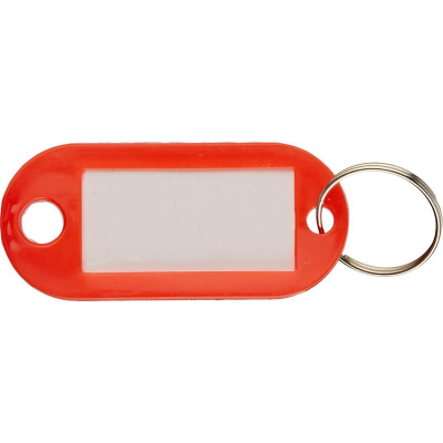 Бирка для ключей Attache пластиковая 50х22мм красная&nbsp;&nbsp;10шт