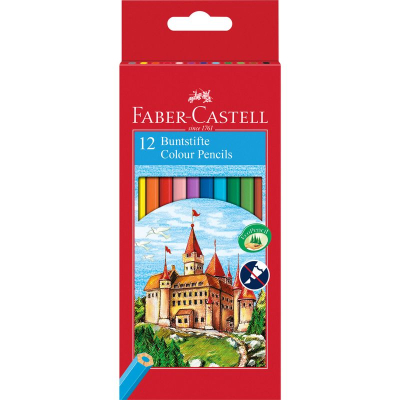 Карандаши  12цв Faber-Castell 'Замок' в картонной коробке