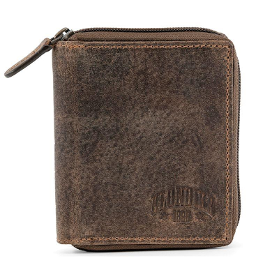 Портмоне Klondike 1896® 'Riley' 10х12см на молнии кожа коричневое