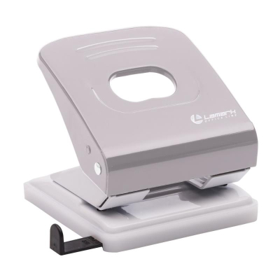 Дырокол&nbsp;&nbsp;30л Lamark 'Metallic' металлический серый