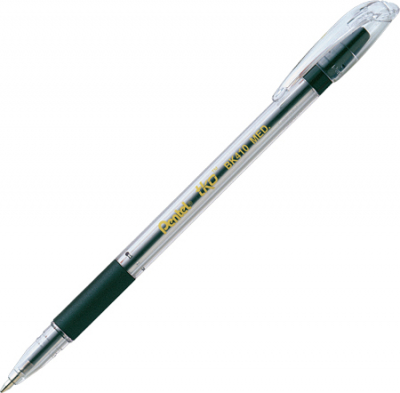 Ручка шариковая Pentel 1.0мм TKO с резиновой манжетой черная