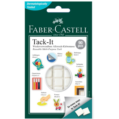 Липучка Faber-Castell Tack-It&nbsp;&nbsp;50г для временного приклеивания 90шт белая