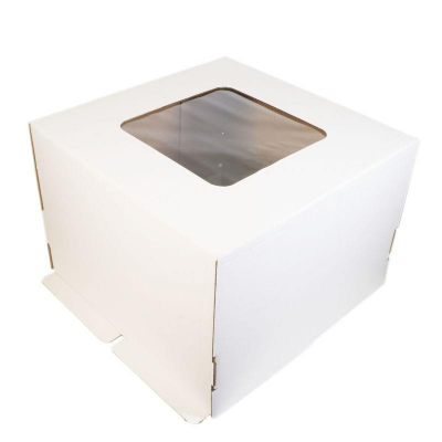 Коробка для торта 35х35х25см с окном