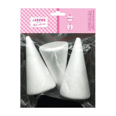 Заготовка для декорирования из пенопласта deVENTE 'Конус' 11х5см 3шт