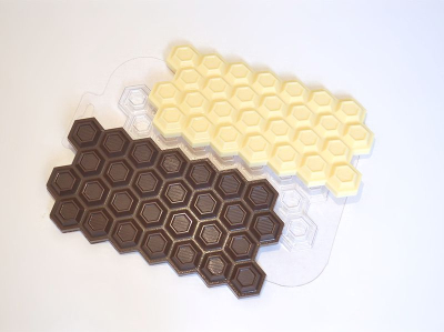 Форма для шоколада пластиковая Мир Форм Плитка Сотовая 170х85х10мм