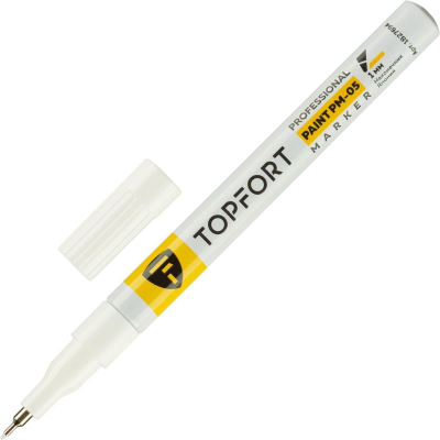 Пейнтмаркер&nbsp;&nbsp;1.0ммTopfort 'Professional' алюминиевый корпус белый