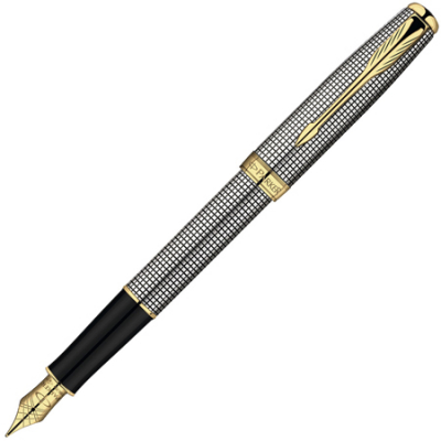 Ручка перьевая Parker Sonnet Cisele F534 серебро 925 перо 18K Fine