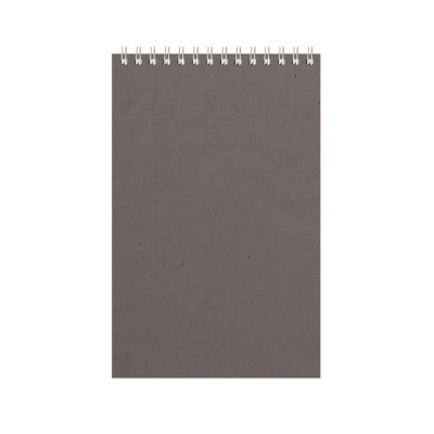 Блокнот A5  60л клетка на гребне Альт® картонная обложка 'Office' серый