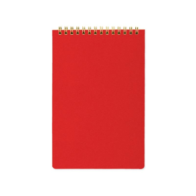 Блокнот A5  60л линейка на гребне BrunoVisconti® тонированный блок картонная обложка 'Pragmatic' красный