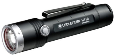Фонарь светодиодный универсальный LED Lenser 1000лм MT10  1LED аккумуляторный алюминиевый корпус 3.2х12.8см черный