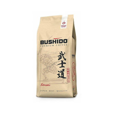 Кофе молотый Bushido 'Sensei' обжарка средняя  227г в вакуумном пакете
