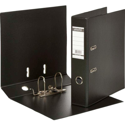 Папка файл A4&nbsp;&nbsp;70мм Attache Selection 'StrongLine' PVC разобранная черная