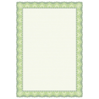 Сертификат A4 Attache рамка 'Зеленая' 120г/м²  50л