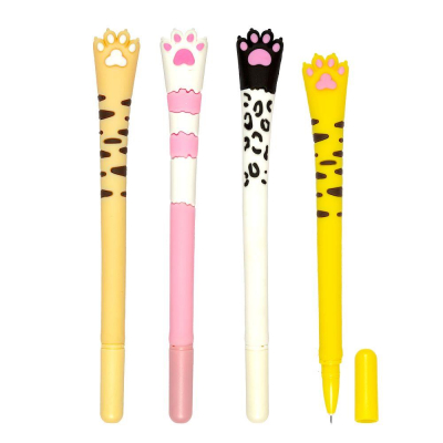 Ручка гелевая deVENTE 0.5мм 'У меня лапки' синяя 4 дизайна ассорти