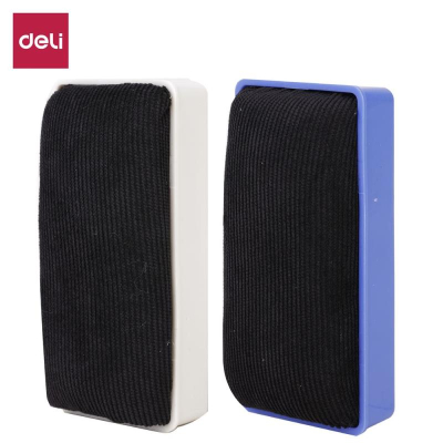 Губка для доски Deli  11х5х4см магнитная цвета ассорти