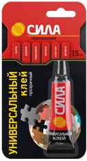 Клей универсальный Сила&nbsp;&nbsp;15мл прозрачный