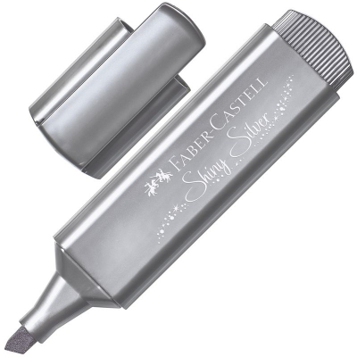 Текст-маркер Faber-Castell TL 46 Metallic 1-5.0мм металлик серебро