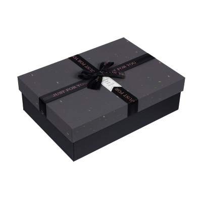 Коробка подарочная прямоугольная 33.5x25x11.5см Stilerra черная
