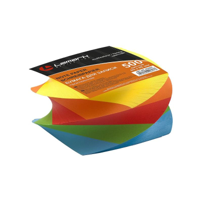 Куб для записей спиральный цветной 8.5х8.5х5.0см Lamark 'Интенсив' 80г/м² проклеенный
