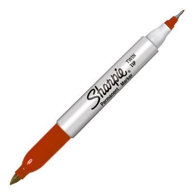 Маркер перманентный двусторонний Sharpie® Twin Tip 0.35/2.0мм красный