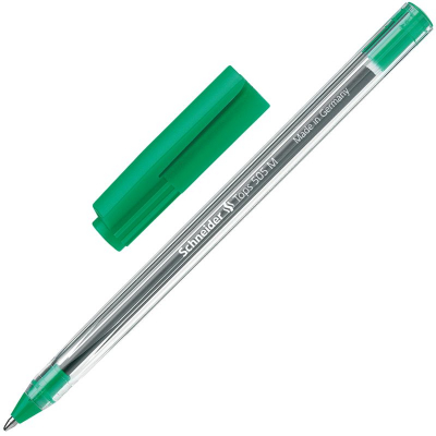 Ручка шариковая Schneider 1.0мм Tops 505 M одноразовая зеленая