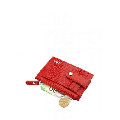 Футляр для кредитных карт Esse Крис Red кожа варан алый