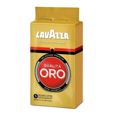 Кофе молотый Lavazza 'Oro' обжарка средняя помол средний  250г в вакуумном пакете