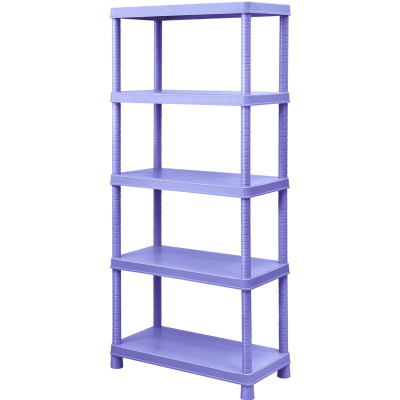 Стеллаж СТАММ&nbsp;&nbsp;5 полок&nbsp;&nbsp;70х156х35см пластиковый голубой Berlin