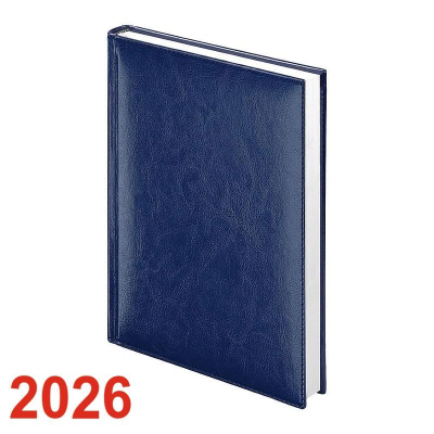 Ежедневник 2026 A5 Lamark 'Birmingham' 352стр твердая обложка искусственная кожа синий