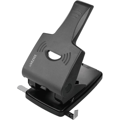 Дырокол&nbsp;&nbsp;65л deVENTE 'Stripe' усиленный пластиковый корпус черный