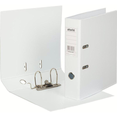 Папка файл A4&nbsp;&nbsp;70мм Attache Selection 'StrongLine' PVC разобранная белая