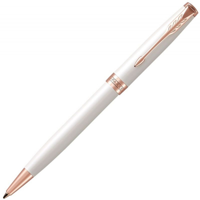 Ручка шариковая Parker Sonnet Pearl White Lacquer PGT K540 Medium черные чернила