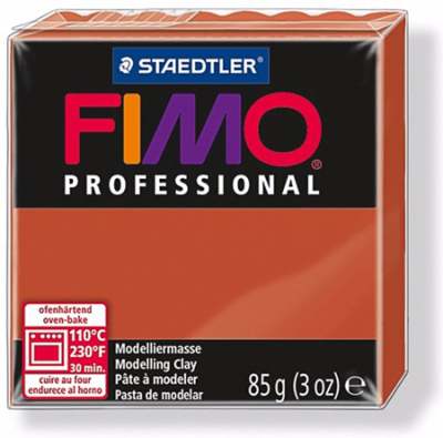 Глина полимерная термоотвердевающая Fimo Professional терракот  85г
