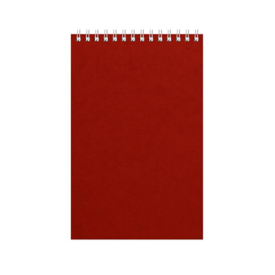 Блокнот A5  60л клетка на гребне Альт® картонная обложка 'Office' красный