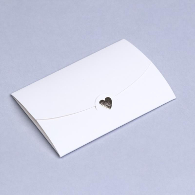 Конверт для подарочного сертификата Upak Land 105х70мм с тиснением белый