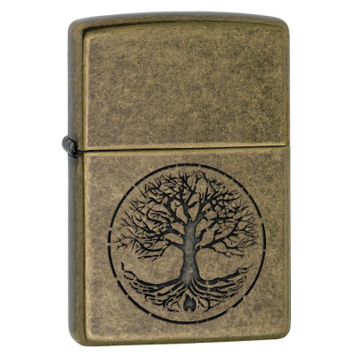 Зажигалка бензиновая Zippo Classic с покрытием Antique Brass™