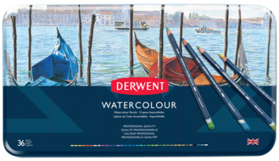 Карандаши акварельные Derwent Watercolour 36цв в металлической коробке